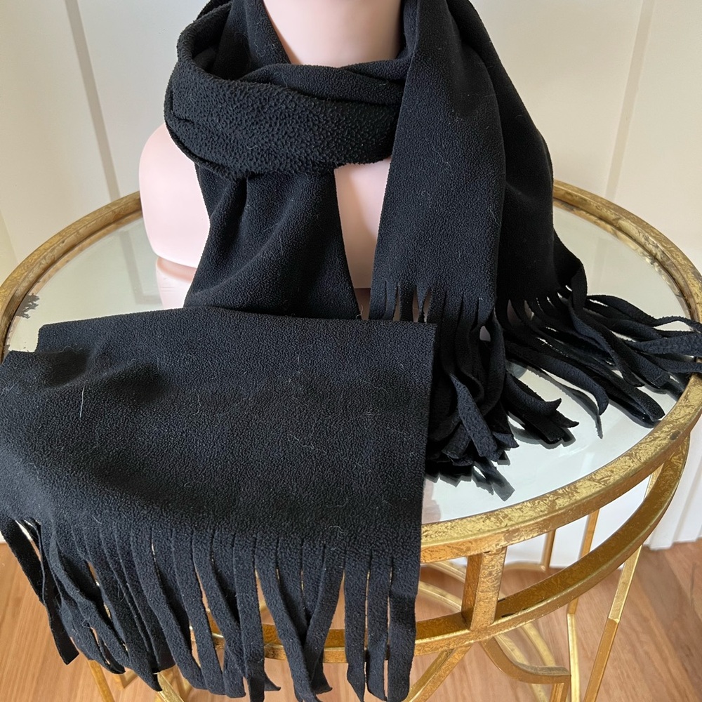Black Fringe Scarf